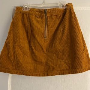 Forever 21 Burnt Orange Corduroy Skirt